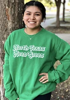 Summit Sportswear North Texas Mean Green Womens Retro Shadow Crew Sweatshirt