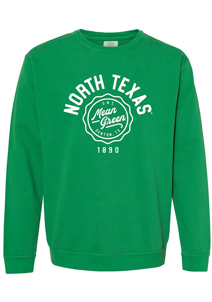 Summit Sportswear North Texas Mean Green Womens Seal Script Crew Sweatshirt