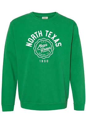 Summit Sportswear North Texas Mean Green Womens Seal Script Crew Sweatshirt