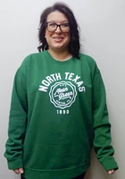 Summit Sportswear North Texas Mean Green Womens Seal Script Crew Sweatshirt