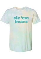 Summit Sportswear Baylor Bears Womens Green Natasha Tie Dye Short Sleeve T-Shirt