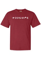 Summit Sportswear Indiana Hoosiers Womens Crimson Wordmark Dots Short Sleeve T-Shirt
