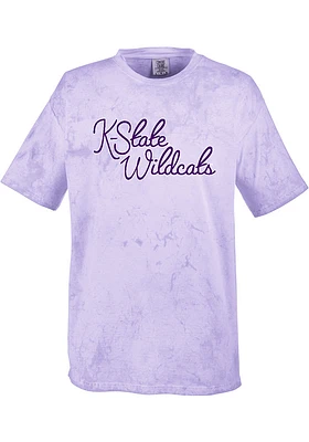 Summit Sportswear K-State Wildcats Womens Purple Color Blast Short Sleeve T-Shirt