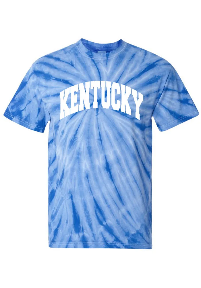 Kentucky Wildcats Womens Blue Tie Dye Art Short Sleeve T-Shirt