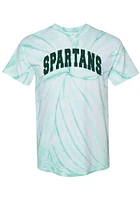 Summit Sportswear Michigan State Spartans Womens Quinn Tie Dye Short Sleeve T-Shirt