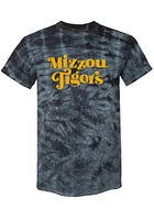 Summit Sportswear Missouri Tigers Womens Black Quinn Tie Dye Short Sleeve T-Shirt