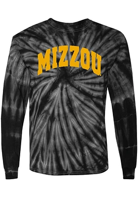 Summit Sportswear Missouri Tigers Womens Black Emma Tie Dye LS Tee