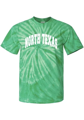 Summit Sportswear North Texas Mean Green Womens Kelly Quinn Tie Dye Short Sleeve T-Shirt