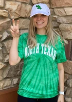 Summit Sportswear North Texas Mean Green Womens Kelly Quinn Tie Dye Short Sleeve T-Shirt