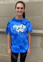 Summit Sportswear Pitt Panthers Womens Blue Quinn Tie Dye Short Sleeve T-Shirt