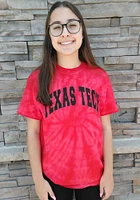 Summit Sportswear Texas Tech Red Raiders Womens Quinn Tie Dye Short Sleeve T-Shirt