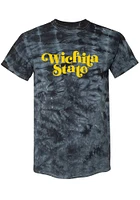 Summit Sportswear Wichita State Shockers Womens Black Quinn Tie Dye Short Sleeve T-Shirt