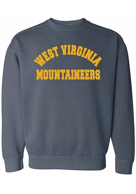 Summit Sportswear West Virginia Mountaineers Womens Blue Simple Crew Sweatshirt