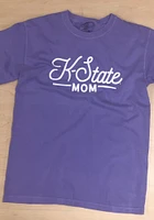 Summit Sportswear K-State Wildcats Womens Purple Mom Wordmark Short Sleeve T-Shirt