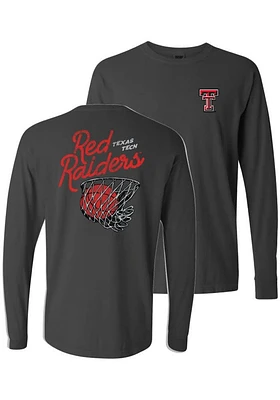 Summit Sportswear Texas Tech Red Raiders Womens Grey Basketball LS Tee