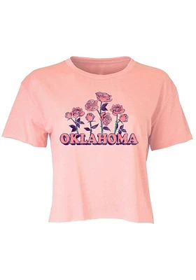Summit Sportswear Oklahoma Womens Pink Rosa Short Sleeve T-Shirt