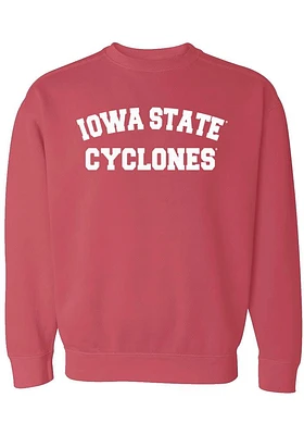 Summit Sportswear Iowa State Cyclones Womens Crimson Classic Block Crew Sweatshirt