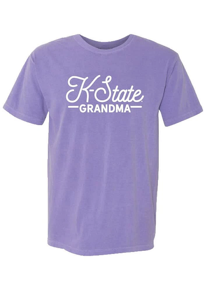 Summit Sportswear K-State Wildcats Womens Purple Script Grandma Short Sleeve T-Shirt