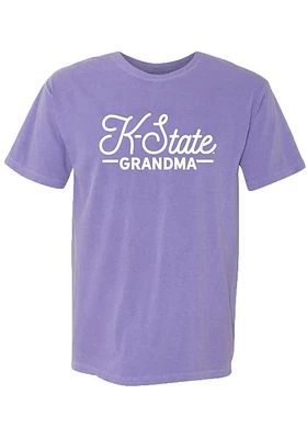 Summit Sportswear K-State Wildcats Womens Purple Script Grandma Short Sleeve T-Shirt