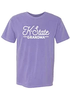 Summit Sportswear K-State Wildcats Womens Purple Script Grandma Short Sleeve T-Shirt