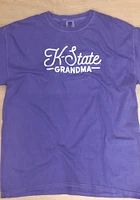 Summit Sportswear K-State Wildcats Womens Purple Script Grandma Short Sleeve T-Shirt