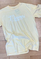 Summit Sportswear Missouri Tigers Womens Yellow Mom Short Sleeve T-Shirt