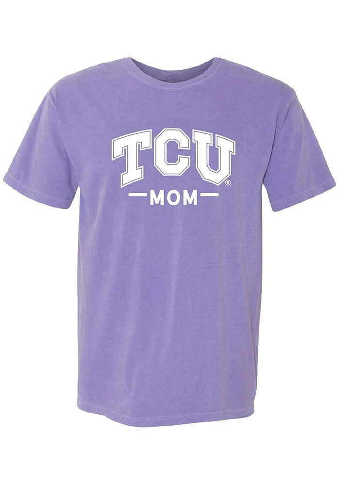 Summit Sportswear TCU Horned Frogs Womens Purple Mom Short Sleeve T-Shirt