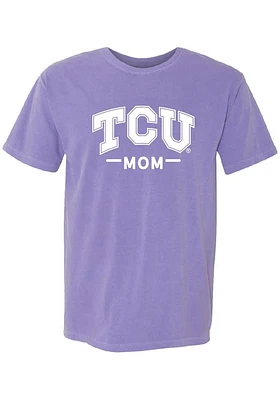 Summit Sportswear TCU Horned Frogs Womens Purple Mom Short Sleeve T-Shirt
