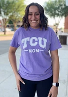 Summit Sportswear TCU Horned Frogs Womens Purple Mom Short Sleeve T-Shirt