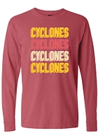 Summit Sportswear Iowa State Cyclones Womens Crimson Repeat LS Tee