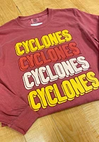 Summit Sportswear Iowa State Cyclones Womens Crimson Repeat LS Tee
