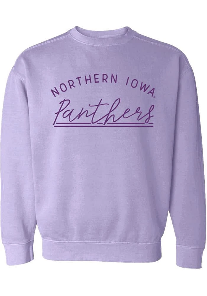 Summit Sportswear Northern Iowa Panthers Womens Purple New Basic Crew Sweatshirt