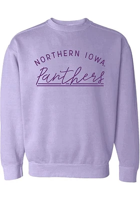 Summit Sportswear Northern Iowa Panthers Womens Purple New Basic Crew Sweatshirt