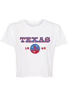 Summit Sportswear Texas Womens White Western Landscape Short Sleeve T-Shirt