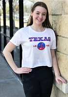 Summit Sportswear Texas Womens White Western Landscape Short Sleeve T-Shirt
