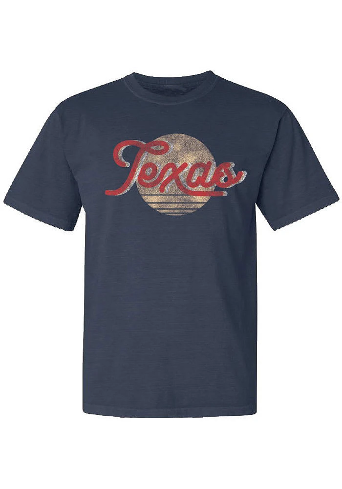 Summit Sportswear Texas Womens Blue Sun Short Sleeve T-Shirt