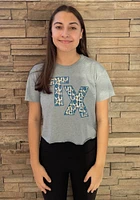 Summit Sportswear Texas Womens Light Blue Cactus Infill Short Sleeve T-Shirt