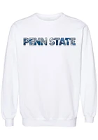 Summit Sportswear Penn State Nittany Lions Womens White Floral Aishu Crew Sweatshirt