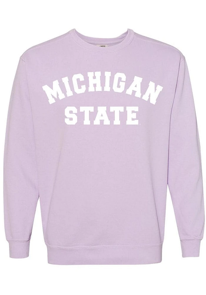 Summit Sportswear Michigan State Spartans Womens Classic Crew Sweatshirt