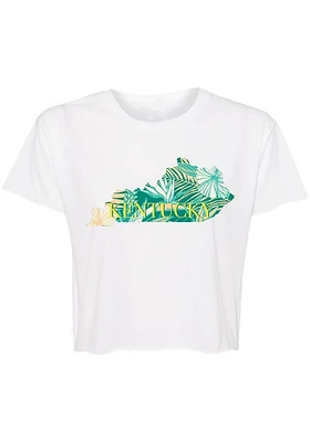 Summit Sportswear Kentucky Womens White State Infill Short Sleeve T-Shirt