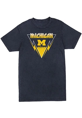 Summit Sportswear Michigan Wolverines Womens Blue Vintage Short Sleeve T-Shirt