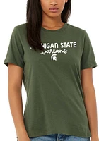Summit Sportswear Michigan State Spartans Womens Classic Short Sleeve T-Shirt