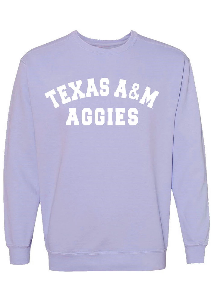 Summit Sportswear Texas A&M Aggies Womens Purple Classic Crew Sweatshirt