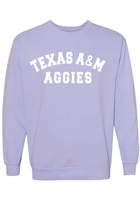 Summit Sportswear Texas A&M Aggies Womens Purple Classic Crew Sweatshirt