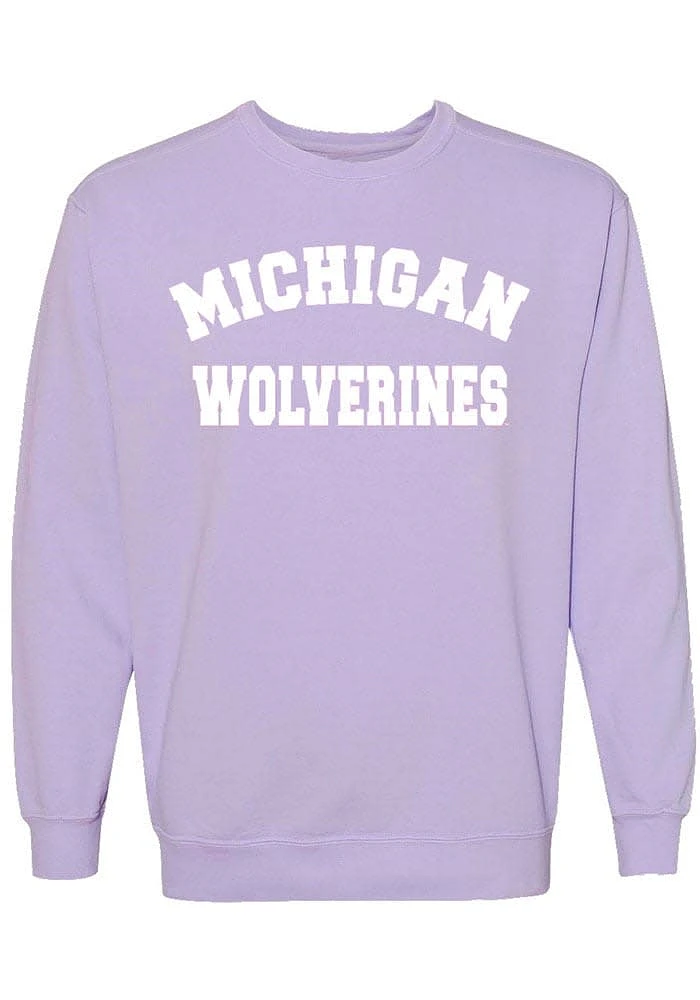 Summit Sportswear Michigan Wolverines Womens Classic Crew Sweatshirt