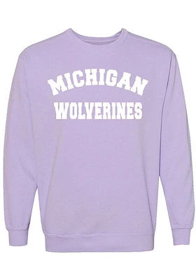 Summit Sportswear Michigan Wolverines Womens Classic Crew Sweatshirt