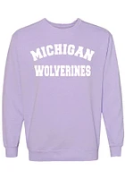 Summit Sportswear Michigan Wolverines Womens Classic Crew Sweatshirt