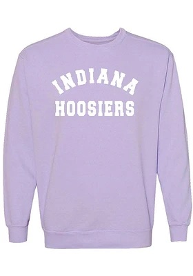 Summit Sportswear Indiana Hoosiers Womens Purple Classic Crew Sweatshirt