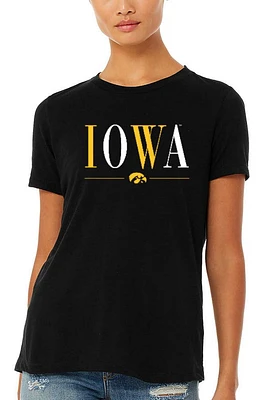 Summit Sportswear Iowa Hawkeyes Womens Classic Short Sleeve T-Shirt
