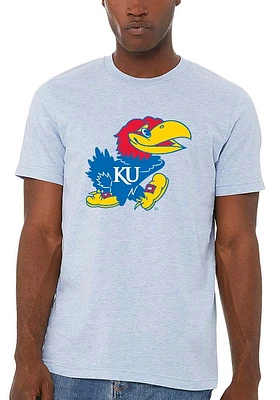 Summit Sportswear Kansas Jayhawks Womens Light Blue Classic Short Sleeve T-Shirt